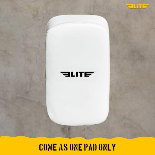Elite Sports Muay Thai Kickboxing Training Pad for Kickboxing, MMA, Taekwondo, Karate. Ideal for Punches, Knees, and Kicks in Martial Arts Training (ONE PAD ONLY) - color: Solid White