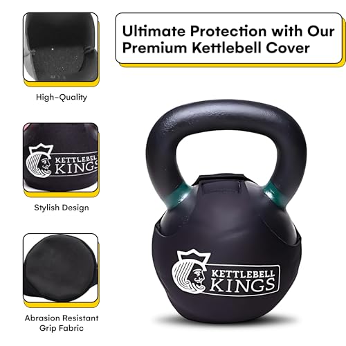 SPECIFIC TO KETTLEBELL KINGS PRODUCTS - Powder Coat Kettlebell Wrap - KG - Floor Protector Kettlebell Cover With 3mm Neoprene Sleeve for Gym or Home Fitness Kettlebell Protection (44KG)