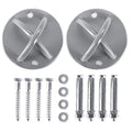 2 Pack Wall Mount Bracket for Suspension Straps, Ceiling Anchor Mount for Rings, Body Weight Strength Training Systems, Yoga Swings, Boxing Equipment