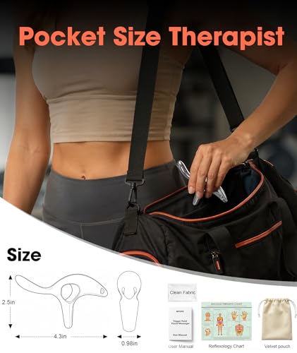 Gua Sha Trigger Point Massage Tool, Deep Tissue Massage Tools, Muscle Knots Remover, Scraper Therapy Tools for Full Body Pain Relief & Tension Release, Pocket Design Gifts for Women Men