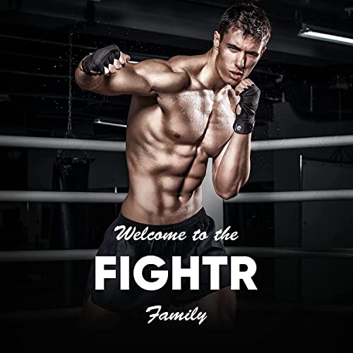 FIGHTR® Boxing Handwraps 160 inches semi-Elastic Hand Wraps with Thumb Loop for Boxing, MMA, Muay Thai & Martial Arts - color: Black, size: 2 pairs of 160"
