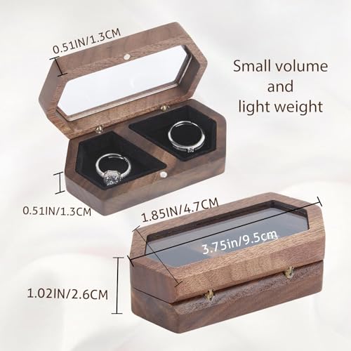 wood ring box (B-custom) - color: B-custom