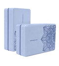 nuveti Yoga Blocks Set of 2, High Density Yoga Brick Foam Blocks to Improve Strength, Flexibility and Balance Brick Foam Blocks - color: LightBlue