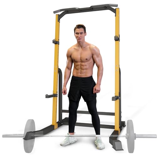 ZENOVA Squat Rack Power Rack Home Gym Equipment Pull Up Rack Squat Stand for Weightlifting, Suitable for 6FT,7FT Barbell 800LBS Weight Capacity