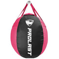 Wrecking Ball Heavy Boxing Punching Bag for Women, Hook and Uppercut, Body Snatcher, MMA, Muay Thai, Strength Training Equipment - color: Black / Pink, size: Filled