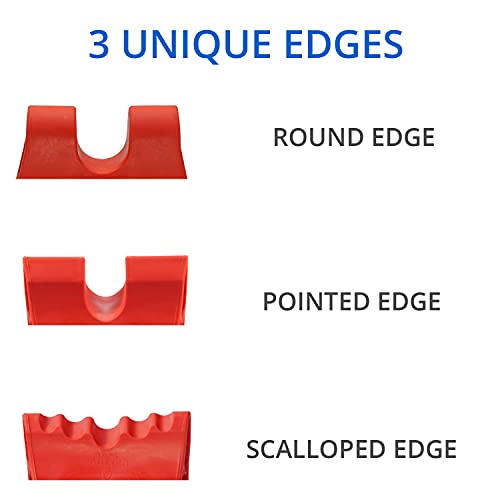 Body Back Davinci Tool (Red) -USA Made- Hard Rubber Neck Tension Relief & Pressure Point Massage Tool - Occipital Release Tool - Cervical Traction Device- Suboccipital Release Device - Neck Stretcher - style: Firm - Red
