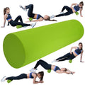 High-Density Foam Roller for Muscle Recovery & Massage, 13" x 3.75" EVA Firm Roller for Warm-Up/Cooldown, Yoga & Pilates, Includes Carry Case (Green) - color: Orange