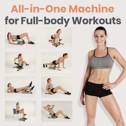 Wonder Core Smart, Ab Machine, Ab Workout Equipment, Sit Up Machine & Exercise Equipment, Ab Crunch Machine for Stomach Workout, Ab Core Trainer Abdominal Machine for Home Gym - color: Green
