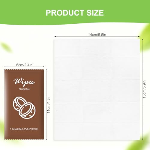 Individual Hand Wipes Wet Wipes Travel Size,Wet Wipes Individually Wrapped | 50PCS Bulk Cleansing Travel Size Wipes for Wedding Travel Restaurant Barbecue(Coconut) - size: 1 Count (Pack of 50)