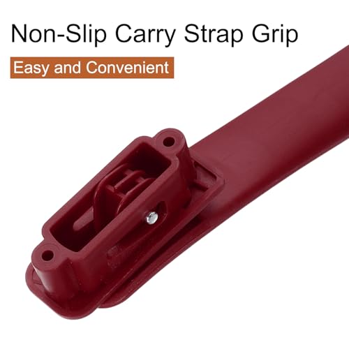 uxcell 2 Pcs Luggage Handle Replacement 8.5 Inch Suitcase Handle Carry Strap Plastic Pull Handle Grip Luggage Replacement Parts with Screws for Suitcase Box Luggage Case, Burgundy - color: Burgundy