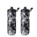 HydraPak | Polar Bottle - Polar Sport Insulated Water Bottle 2-Pack - BPA-Free, Sport & Bike Squeeze Bottle with Handle (Contender Black, 600ml / 20oz) - color: Contender Black, style: 20oz/600ml (2-Pack)