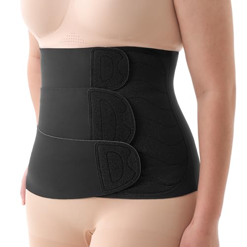 Momcozy Ergowrap Postpartum Belly Band for C-Section Recovery, Abdominal Binder with 3D Lifting & Ergonomic Back Support - color: Standard - Black, size: Standard X-Large
