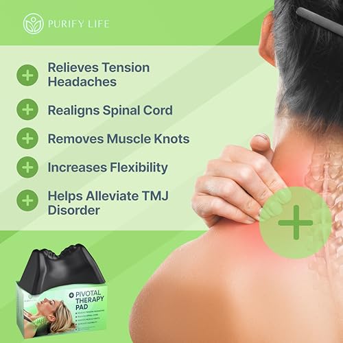 Occipital Release Tool for Pivotal Therapy & TMJ Device - Cervical Traction Pillow for Neck, Shoulder and Back Pain Relief - Release Tension Headaches w Manipulation Therapy & Trigger Pointing