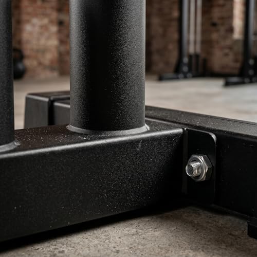 Barbell Storage Rack, 5-Post Weight Bar Holder for 2'' Olympic Bars, Durable Barbell Stand, Space-Saving Floor Stand 500 lb Capacity