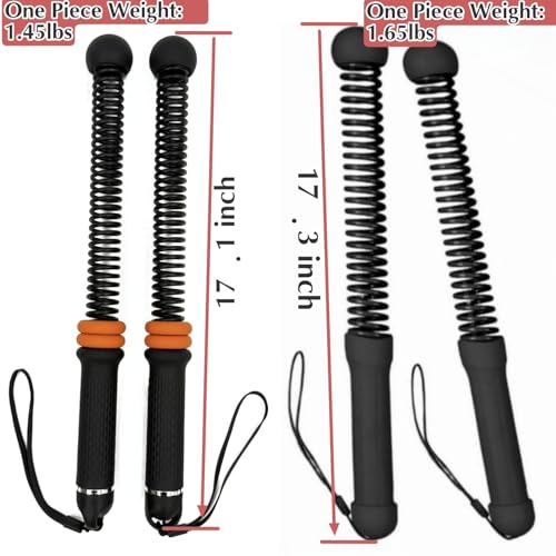 Weighted Ropeless Battle Ropes,Cordless Workout Ropes for Home Gym, Portable Exercise Rope for Strength Building, HIIT and Low-Impact Aerobic Training for Women&Men (Black+Orange) - color: Black+orange
