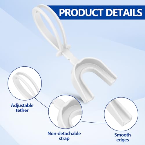 Dunzy 20 Pcs Football Mouth Guards with Strap Bulk Sports Mouthguard Bulk Football Mouthpiece Mouth Protector for Wrestling Boxing Lacrosse Hockey Taekwondo - color: White, size: Youth