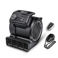 Vacmaster AM201R 3 Speed Floor Fan, 156W 550 CFM Air Mover, Utility Blower Fan, Carpet Dryer for Drying, Cooling & Circulation - color: Black