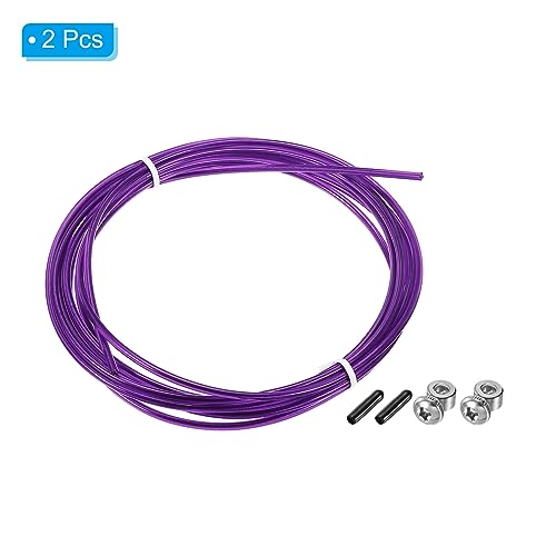 PATIKIL Speed Jump Rope Replacement Cable, Professional Skipping Rope Steel Wire Replace for High Speed Jump Ropes - color: Purple