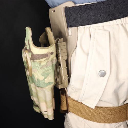 Tactical Leg Strap Drop Swivel Attachment for Holsters, Thigh Strap Belt for Leg Holster, with Quick-Release Buckle. - color: Leg Strap & Adapter-tan