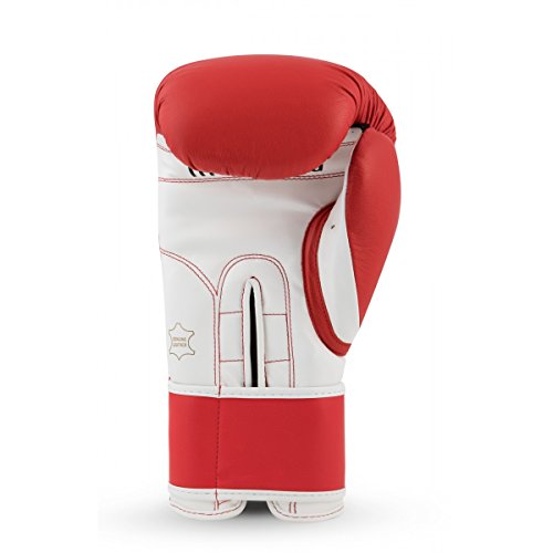 TITLE Boxing Pro Style Leather Training Gloves 3.0 - Boxing Gloves, Boxing Training Gloves, MMA Gloves, Oz Training Gloves, Kickboxing Gloves, Punching Bag Gloves, Sparring Gloves - color: Red/White, size: 12 oz