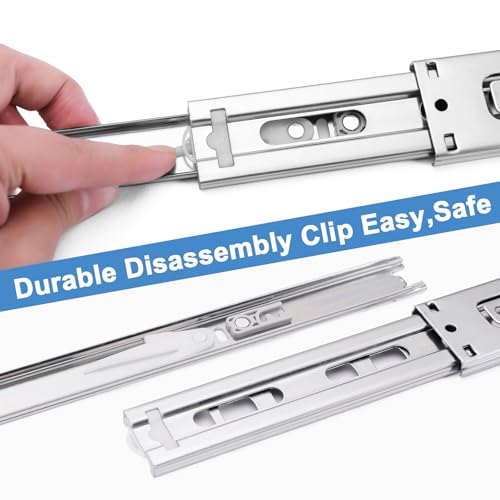 Sulawskys Soft Close Drawer Slides 14 Inch, 6 Pairs – Full Extension 100LB | (12 Pcs) Side Mount Full Extension Ball Bearing Drawer Glides, Heavy Duty 100 LB for Kitchen Cabinets, Dresser, Wardrobe - size: 14inch-350mm