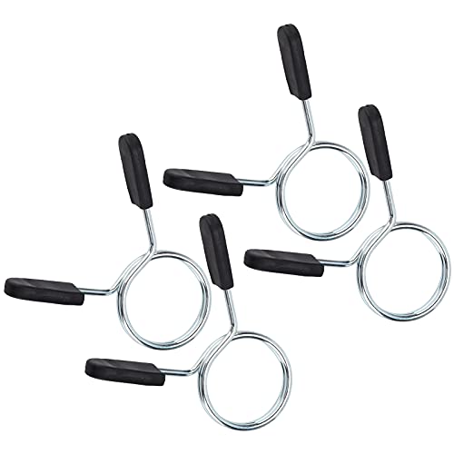 Heavy Duty Barbell Clamp Spring Collar Clips for Secure Weightlifting, Weightlifting Spring Clip, Gym Barbell Lock, Secure Dumbbell Collar Clip (48mm)