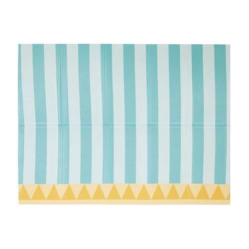 Nuby Reversible Baby Floor Mat - Foldable and Lightweight Foam Infant Play Mat - 77" x 58" - Easy Storage and Travel - Hot Air Balloons/Stripes - style: Hot Air Balloons