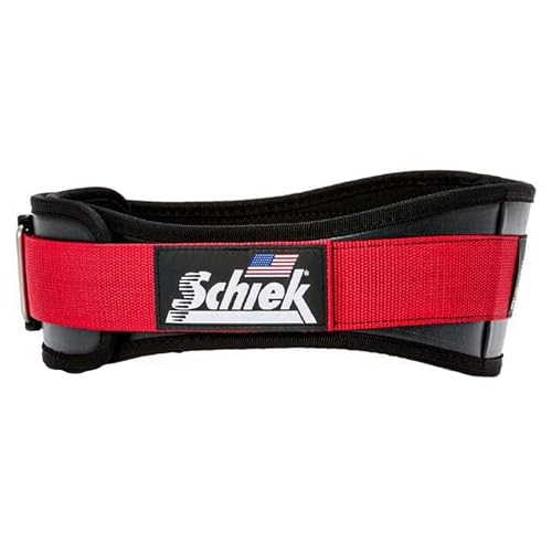 Schiek Sports Model 3004 Power Lifting Belt - Black - color: Red, size: X-Large