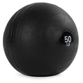Titan Fitness Rubber Slam Ball, Dead Weight Ball Absorbs Impact, Minimal Bounce, Textured Surface for Strength and Conditioning, Cardio Workouts, Full Body Workout - style: 50 LB