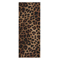 Leopard Print Yoga Mat Towel, Sweat Absorbent Hot Yoga Towel with Non Slip Grip, Soft Yoga Blanket with Travel Bag for Workout, Gym, Pilates, Fitness - 73" x 27"