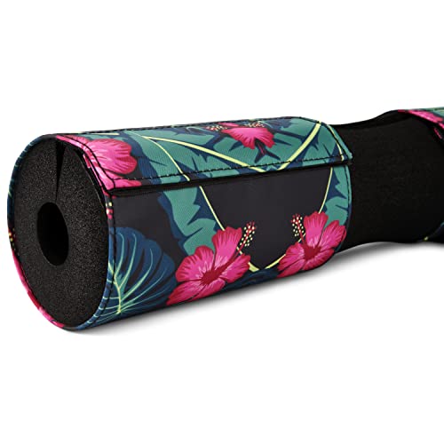 Harbinger Hip Thrust Bar Pad for Doing Hip Thrusters at Home and in The Gym for Olympic and Standard Bars - color: Floral