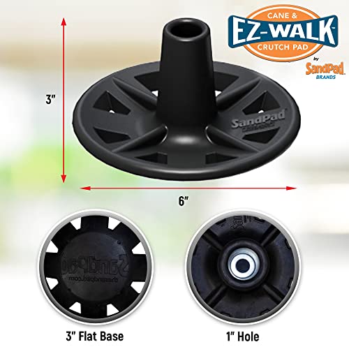 EZ-Walk/SandPad LandPad All Terrain Stabilizer Crutch Tips (Paired Pack) Made in the USA - size: Paired Pack (Crutches Only)