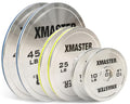 XMASTER FITNESS Chrome Steel Plates - size: 160LB Set: 1 Pair of each: 10/25/45LB
