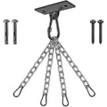 Dolibest Heavy Bag Hangers Brackets, Punching Bag Hangers, Heavy Bag Ceiling Mount for Body Weight Strength Training Systems, Aerial Yoga Swing & Hammock, Resistance Band - color: 450LB heavy bag hanger with chain
