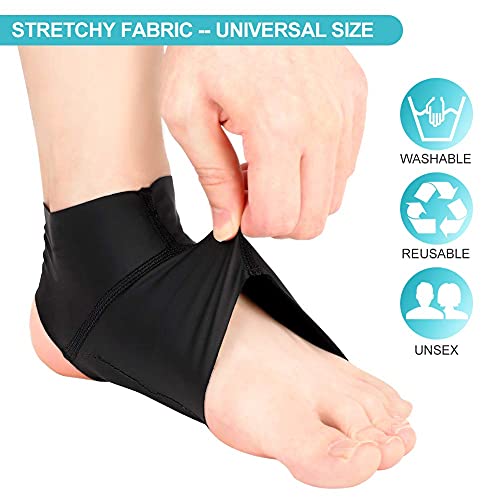 Plantar Fasciitis Arch Socks with Gel Pads, Arch Ankle Support Sleeves for Flat Feet, Compression Ankle Arch Brace Wrap for Men and Women, Heel Spurs, Flat Foot, High/Low Arch Relief, 1 Pair
