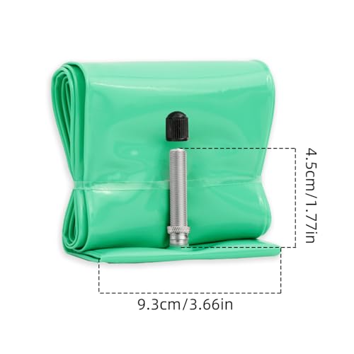 2 Pack Fat Bike TPU Inner Tube, Aluminum Schrader Valve, 20/24/26/27.5/29" x 3.0-4.0" Snow Bike Inner Tube, Lightweight, Puncture Resistant, for Fat Tire/Snowmobile/Beach Cruiser Bike - size: 26*3.0-4.0 Green