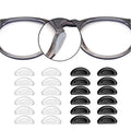 SMARTTOP Adhesive Nose Pad, 20 Pairs Eyeglass Nose Pads Stick On Silicone Anti-Slip for Glasses Sunglasses Thin Nose Pads Eyeglasses (10-Black & 10-Clear) | 1mm Thin, Non Slip silicone Nose Pads for Eyeglasses Sunglasses Super Sticky 3M Adhesive - color: