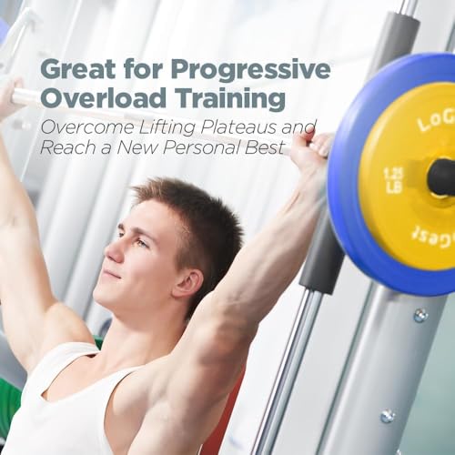 Logest Change Weight Plates 0.50LB 1.25LB 2.5LB 5LB Set Weight Plates for Olympic Bars Perfect for Strength Training Weight Plates Exercise Balance Increase Fractional Plate Olympic Bumper Plates - color: Green - 5 LB Pair
