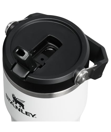 STANLEY IceFlow 2.0 Flip Straw Tumbler with Handle 20 oz | Twist On Lid and Flip Up Straw | Leakproof Water Bottle | Insulated Stainless Steel | BPA-Free | Chalk - color: Chalk, size: 20 Ounces