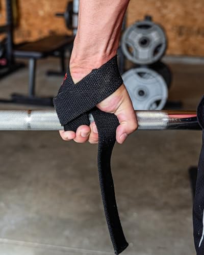 Minimalist Cotton Lifting Straps – Heavy Duty Deadlift Straps with Reinforced Stitching