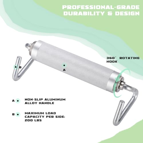 Resistance Bands Handles, A Pair of Aluminum Fitness Handles for Resistance Band Exercises, Strength Training, and Home Gym