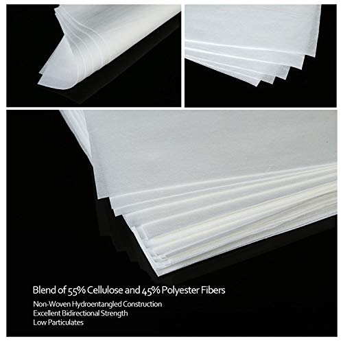 AAwipes Cleanroom Wipers 4x 4 (1200 Pcs, Cellulose/Polyester Blend, Grade A, 68GSM) Lint Free Wipes 4" x 4" for Lab, Electronics, Pharmaceutical, Printing and Semiconductor Industries