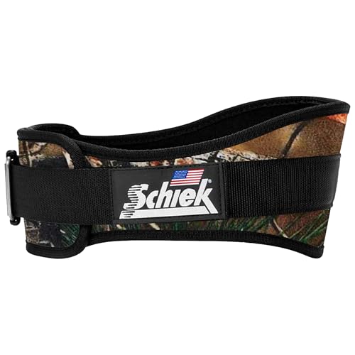 Schiek Sports 2006 Nylon 6 Inches Weight Lifting Belt - Support Belt for Power Lifting - color: Camo, size: X-Small