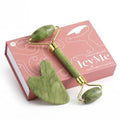 BAIMEI IcyMe Jade Face Roller & Gua Sha, Facial Beauty Skin Care Tools, Self Care Gift for Men Women, Massager for Face, Eyes, Neck, Relieve Fine Lines and Wrinkles - Green - color: Jade Green