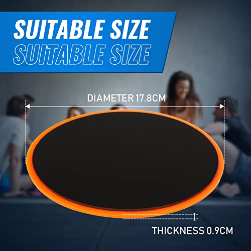 Wettarn 24 Pcs Core Sliders for Working Out Abdominal Exercise Gliding Discs Dual Sided Workout Disc Fitness Sliders Exercise Gear for Gym Floors Training Abdominal Core Strength - color: Multicolor