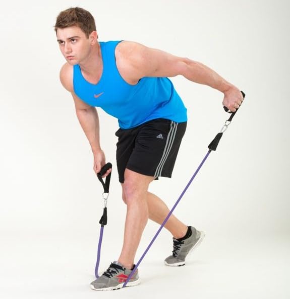 Black Mountain Products Single Stackable Resistance Band - color: Purple, size: 45-50Lbs