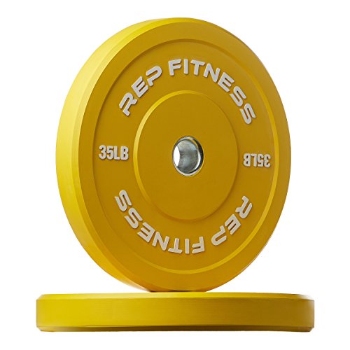 REP Color Bumper Plates LB Olympic Barbell Weights – Rubber Training Discs for Home Gym Strength Lifting, Low Bounce Durable, Weight Pairs & Sets 10 15 25 35 45 Pound Options - color: H. 210lb Color Set