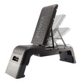Power Systems Step Bench & Weight Bench | Aerobic Platform & Plyo Box for Cardio, Strength | Commercial Grade Full Body Home Gym Stepper with Adjustable Multifunctional Deck & Resistance Band Clips
