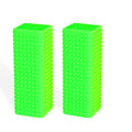 2pcs Pet Dog Cat Hair Remover, Pet Hair Removal Tool, Hollow Cleaner Brush for car，Interior, Furniture, Sofa (green and green) - color: greengreen