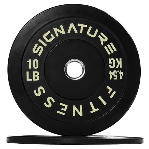 Fitvids 2-Inch Olympic Rubber Weight Plates Sets, Bumper Plates Set with Barbell for Strength Training, 180-390 Lbs Multiple Options - color: Colored, style: 10 lbs